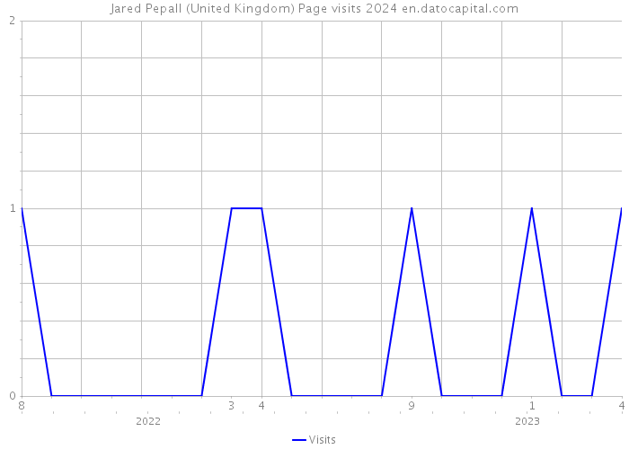 Jared Pepall (United Kingdom) Page visits 2024 