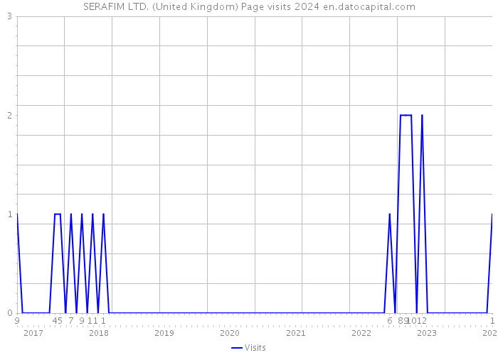 SERAFIM LTD. (United Kingdom) Page visits 2024 