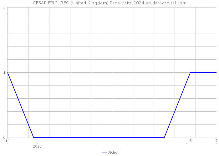 CESAR EPICUREO (United Kingdom) Page visits 2024 