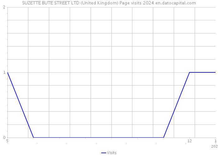 SUZETTE BUTE STREET LTD (United Kingdom) Page visits 2024 