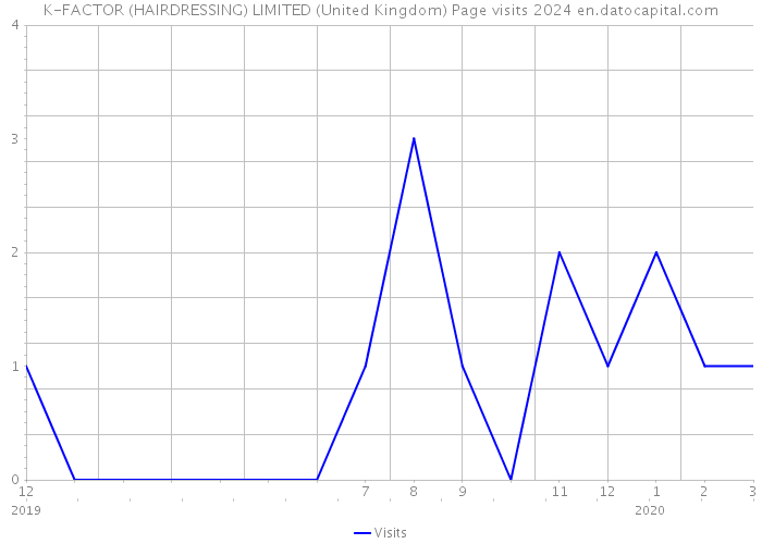 K-FACTOR (HAIRDRESSING) LIMITED (United Kingdom) Page visits 2024 