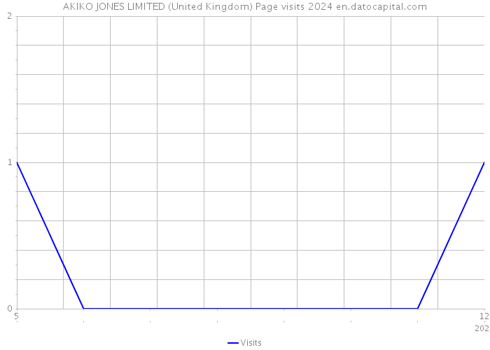 AKIKO JONES LIMITED (United Kingdom) Page visits 2024 