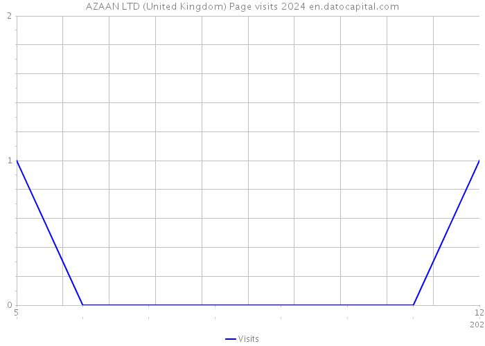 AZAAN LTD (United Kingdom) Page visits 2024 