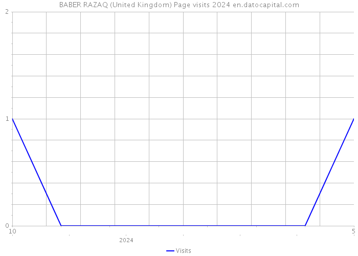 BABER RAZAQ (United Kingdom) Page visits 2024 