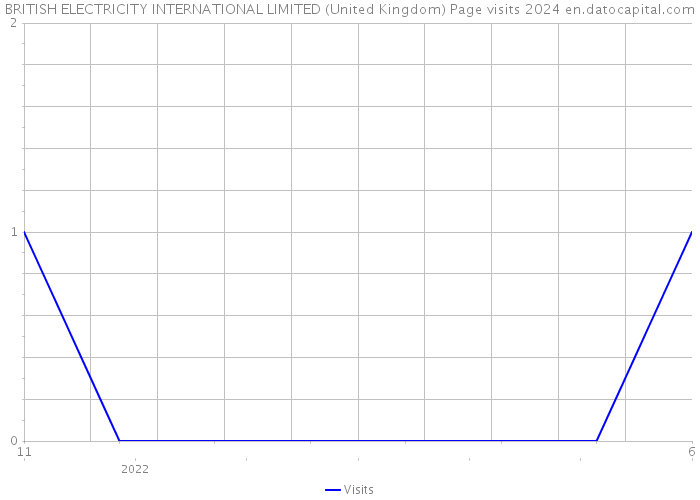 BRITISH ELECTRICITY INTERNATIONAL LIMITED (United Kingdom) Page visits 2024 