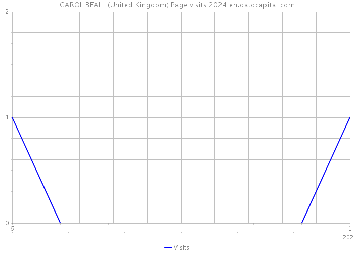 CAROL BEALL (United Kingdom) Page visits 2024 