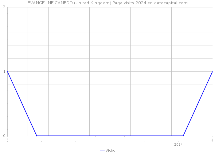 EVANGELINE CANEDO (United Kingdom) Page visits 2024 