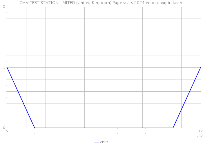 GMV TEST STATION LIMITED (United Kingdom) Page visits 2024 