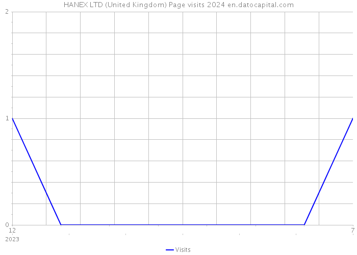 HANEX LTD (United Kingdom) Page visits 2024 