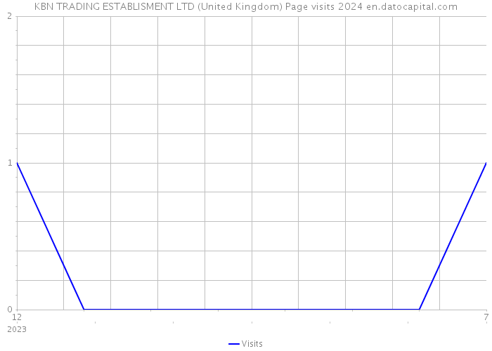 KBN TRADING ESTABLISMENT LTD (United Kingdom) Page visits 2024 