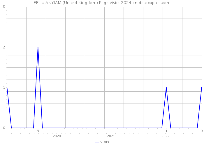 FELIX ANYIAM (United Kingdom) Page visits 2024 