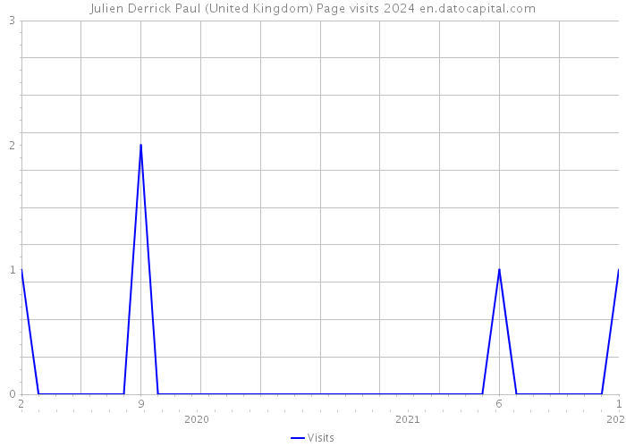 Julien Derrick Paul (United Kingdom) Page visits 2024 