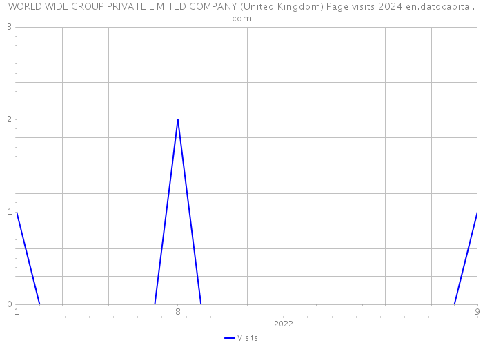 WORLD WIDE GROUP PRIVATE LIMITED COMPANY (United Kingdom) Page visits 2024 