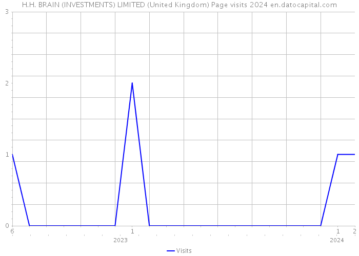 H.H. BRAIN (INVESTMENTS) LIMITED (United Kingdom) Page visits 2024 