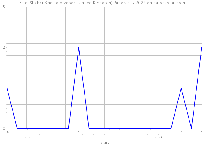 Belal Shaher Khaled Alzaben (United Kingdom) Page visits 2024 