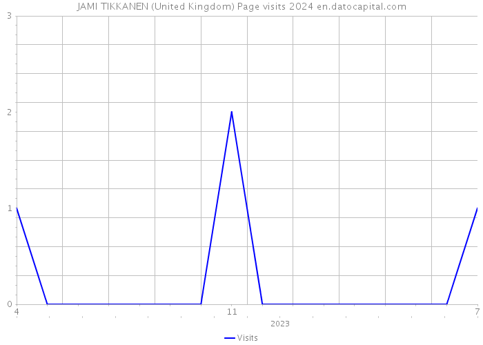 JAMI TIKKANEN (United Kingdom) Page visits 2024 