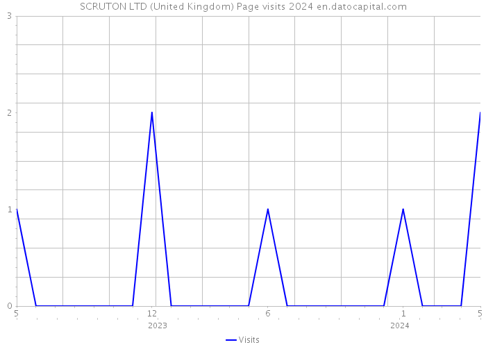 SCRUTON LTD (United Kingdom) Page visits 2024 