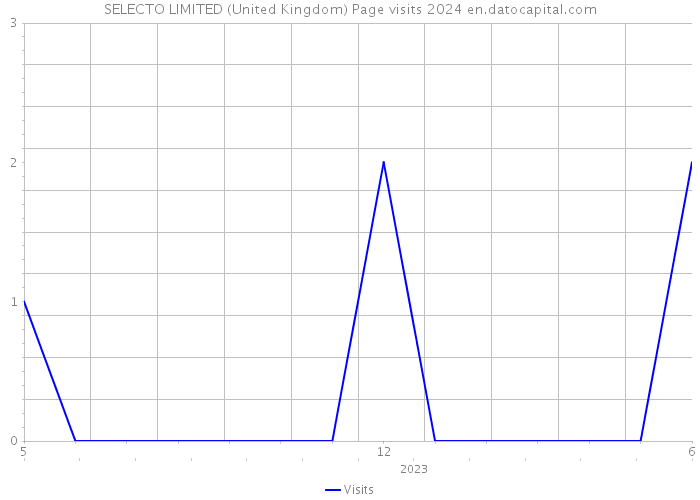 SELECTO LIMITED (United Kingdom) Page visits 2024 