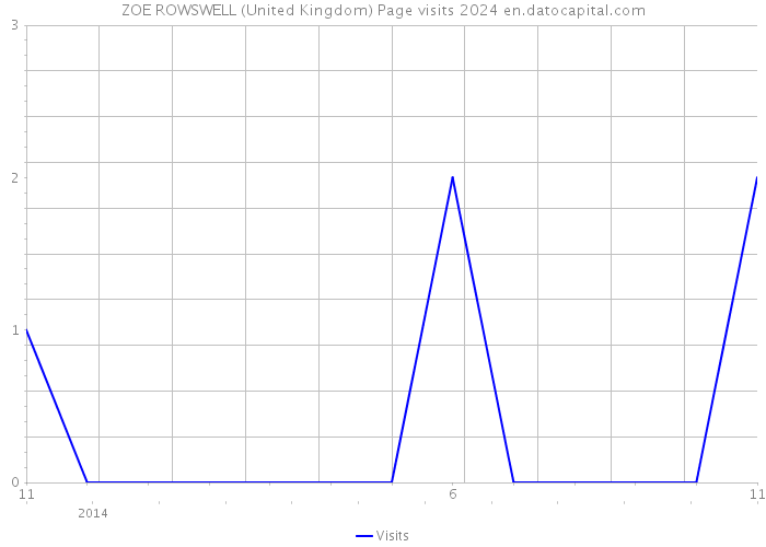 ZOE ROWSWELL (United Kingdom) Page visits 2024 