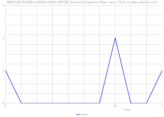 BESPOKE SUSSEX LANDSCAPES LIMITED (United Kingdom) Page visits 2024 
