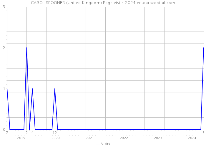 CAROL SPOONER (United Kingdom) Page visits 2024 