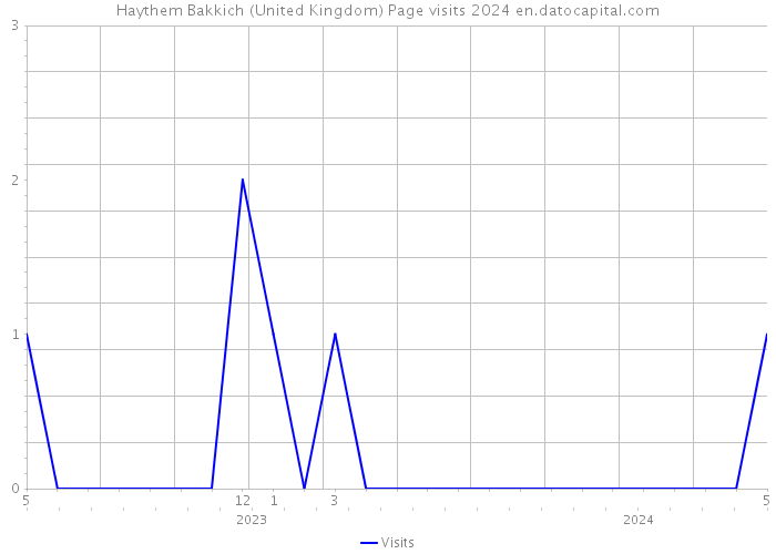 Haythem Bakkich (United Kingdom) Page visits 2024 