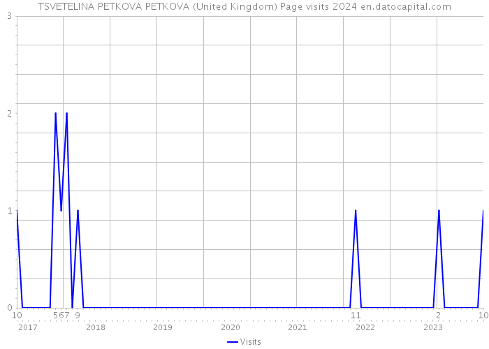 TSVETELINA PETKOVA PETKOVA (United Kingdom) Page visits 2024 