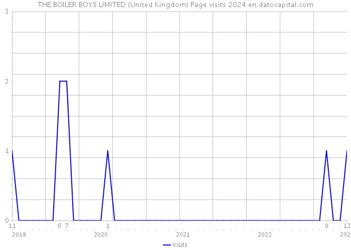 THE BOILER BOYS LIMITED (United Kingdom) Page visits 2024 