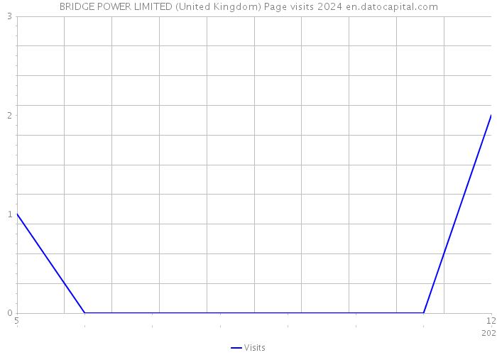 BRIDGE POWER LIMITED (United Kingdom) Page visits 2024 