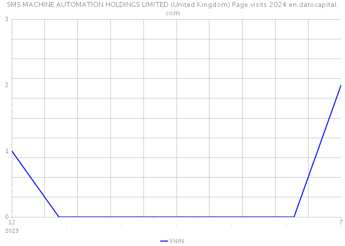 SMS MACHINE AUTOMATION HOLDINGS LIMITED (United Kingdom) Page visits 2024 