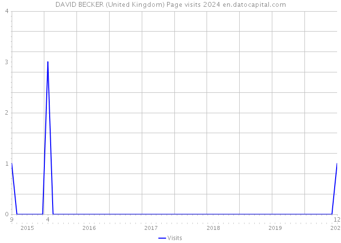 DAVID BECKER (United Kingdom) Page visits 2024 