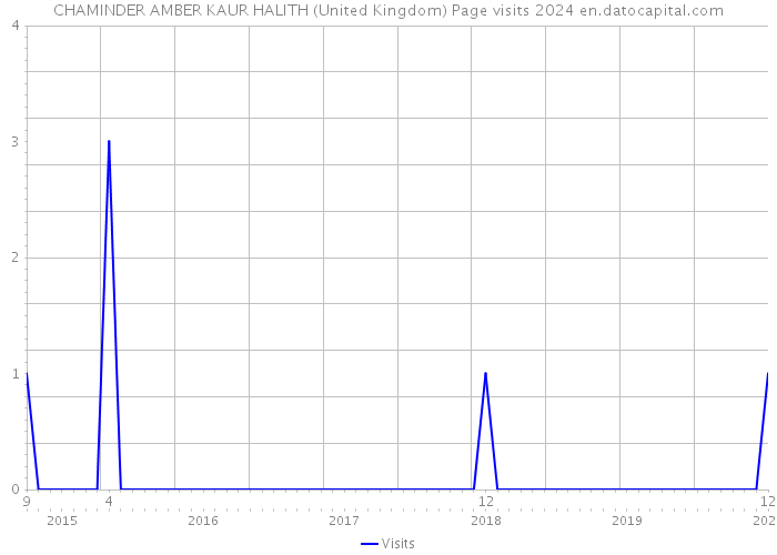 CHAMINDER AMBER KAUR HALITH (United Kingdom) Page visits 2024 