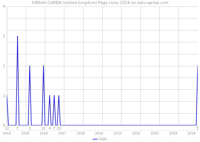 KIERAN CAREW (United Kingdom) Page visits 2024 