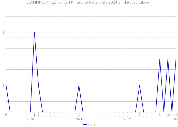 BEAMISH LIMITED (United Kingdom) Page visits 2024 