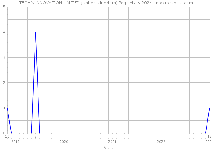TECH X INNOVATION LIMITED (United Kingdom) Page visits 2024 