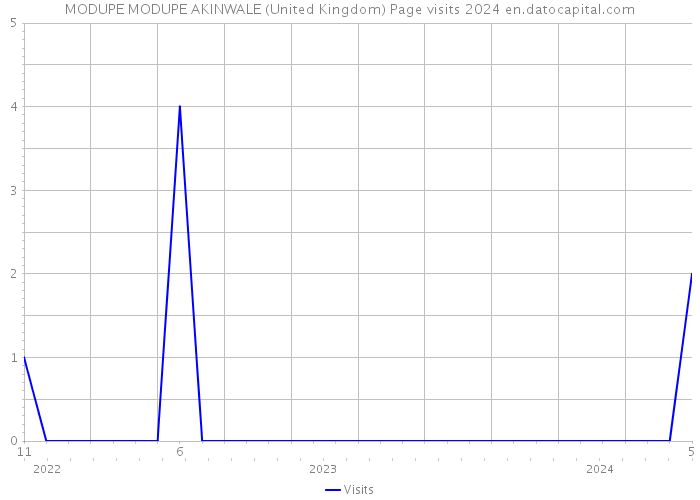 MODUPE MODUPE AKINWALE (United Kingdom) Page visits 2024 