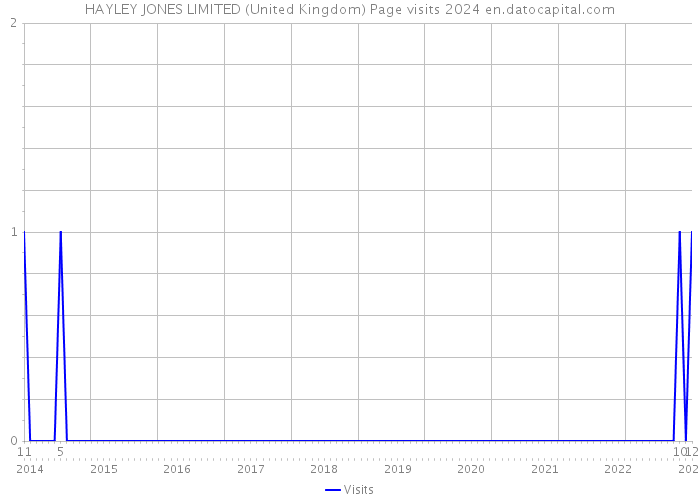 HAYLEY JONES LIMITED (United Kingdom) Page visits 2024 