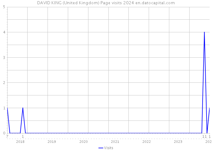 DAVID KING (United Kingdom) Page visits 2024 