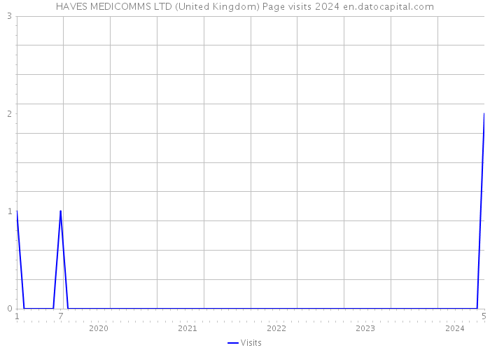 HAVES MEDICOMMS LTD (United Kingdom) Page visits 2024 
