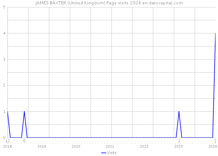 JAMES BAXTER (United Kingdom) Page visits 2024 