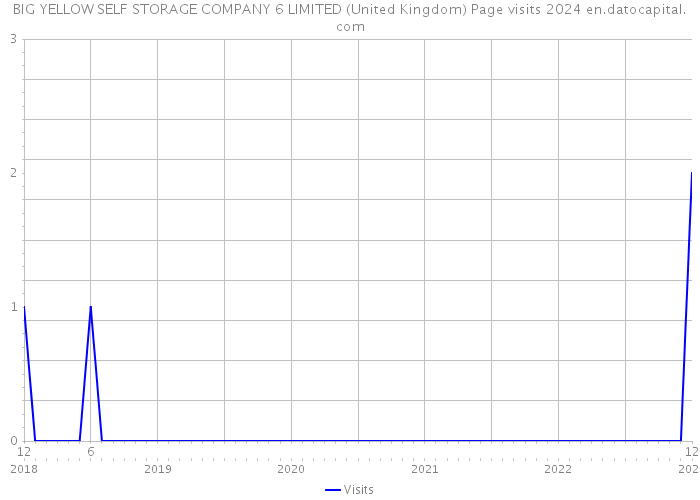 BIG YELLOW SELF STORAGE COMPANY 6 LIMITED (United Kingdom) Page visits 2024 