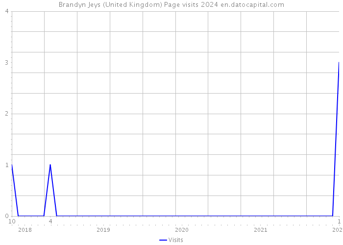 Brandyn Jeys (United Kingdom) Page visits 2024 
