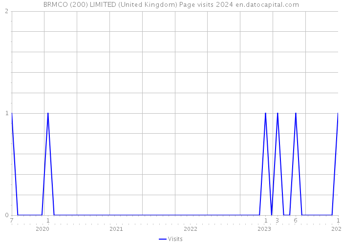 BRMCO (200) LIMITED (United Kingdom) Page visits 2024 