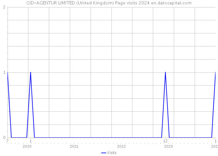 CID-AGENTUR LIMITED (United Kingdom) Page visits 2024 