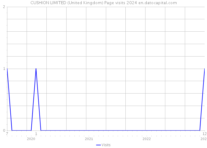 CUSHION LIMITED (United Kingdom) Page visits 2024 
