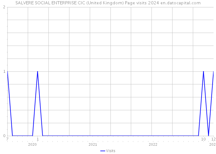 SALVERE SOCIAL ENTERPRISE CIC (United Kingdom) Page visits 2024 