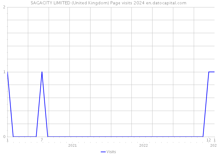 SAGACITY LIMITED (United Kingdom) Page visits 2024 