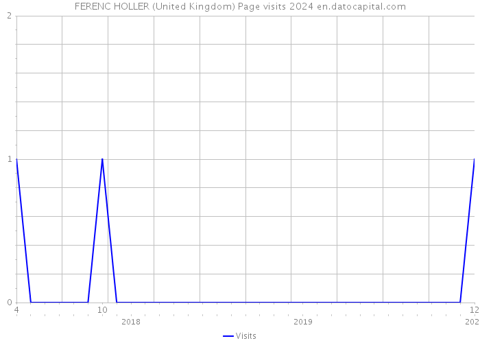 FERENC HOLLER (United Kingdom) Page visits 2024 