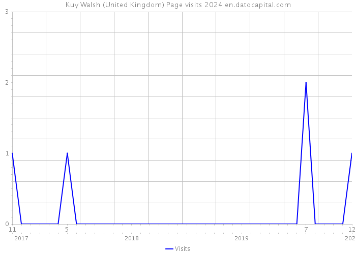 Kuy Walsh (United Kingdom) Page visits 2024 