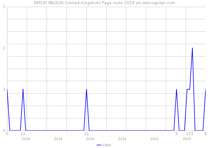 SIMON WILSON (United Kingdom) Page visits 2024 